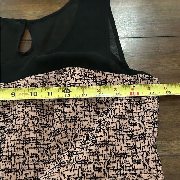 Anthropologie Tan Print Moulinette Soeurs Albertine Flocked Sheath Dress Size 8 - Picture 5 of 11